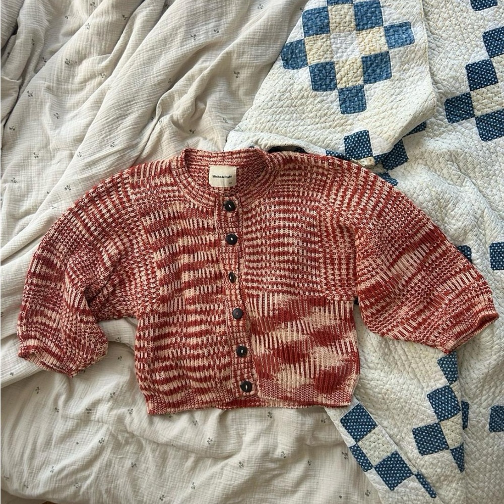 TRADED Mini Fisherman Cardigan - paprika spacedye